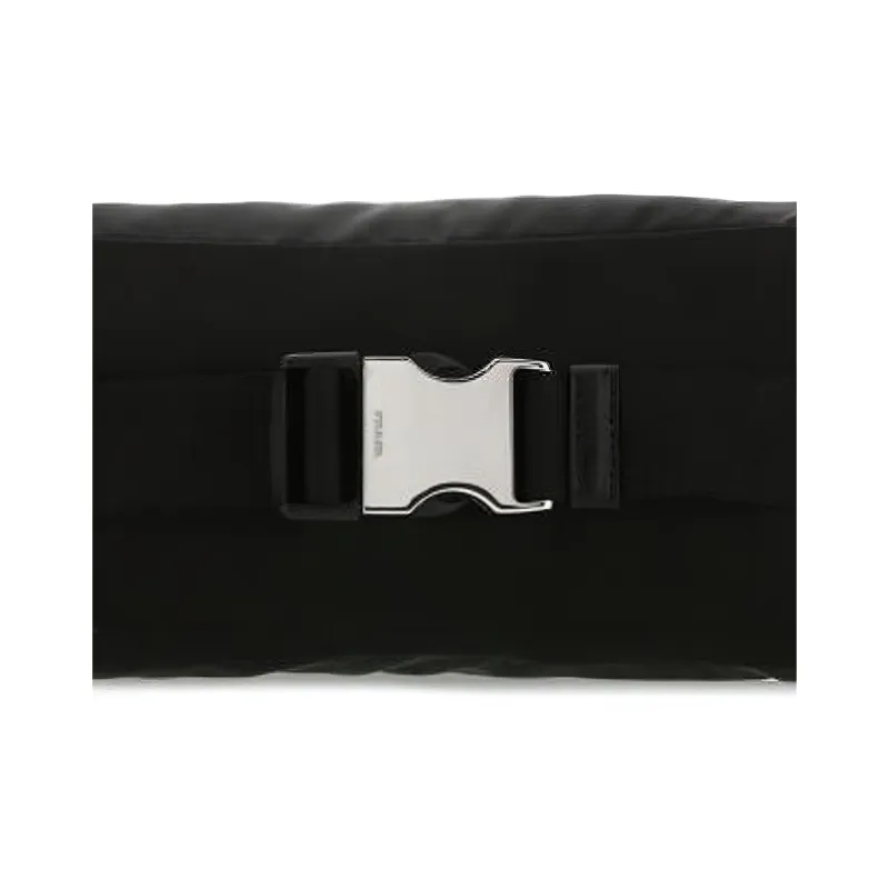 PRADA Nylon Fabric Fanny Pack Women's Black-4