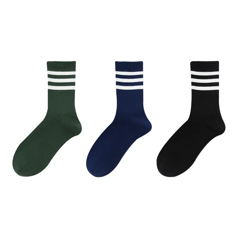 XXLLG Mid Calf Socks Unisex 3 Pack-9