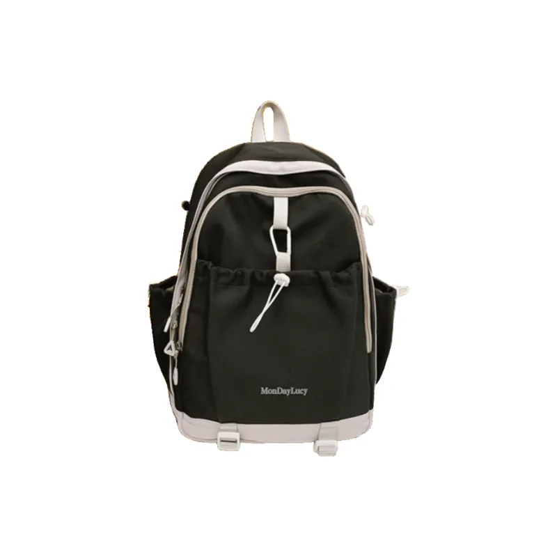 NX DOUGHNUT Nylon Backpack Regular Unisex Green/Black/Purple/Coffee/White/Pink-2