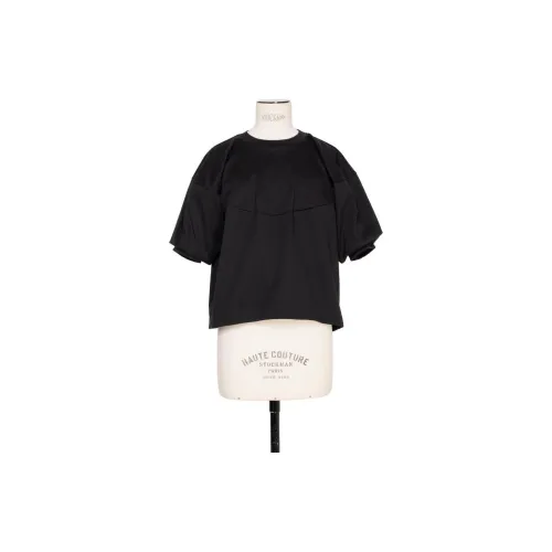 Sacai T-Shirts Women's Black