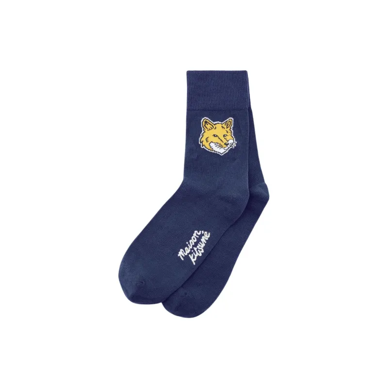 Maison Kitsuné Fox Intarsia Knit Socks-0