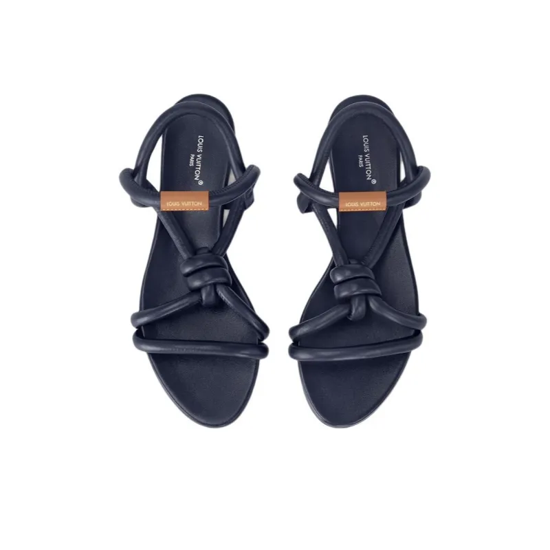 LOUIS VUITTON Rivage Strap Sandals Women's Black-2