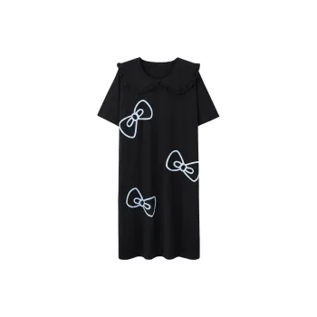 Lan Miao LAMIU Nightgown Women's Black