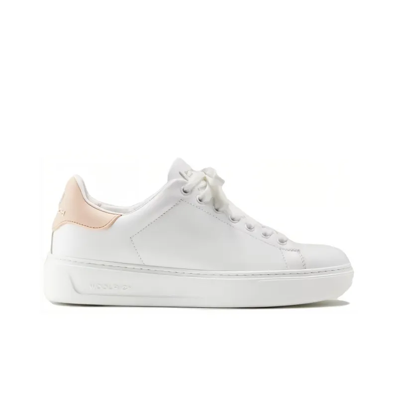 WOOLRICH Wear-Resistant Low-Top Skateboard Shoes Women's White Peach-1