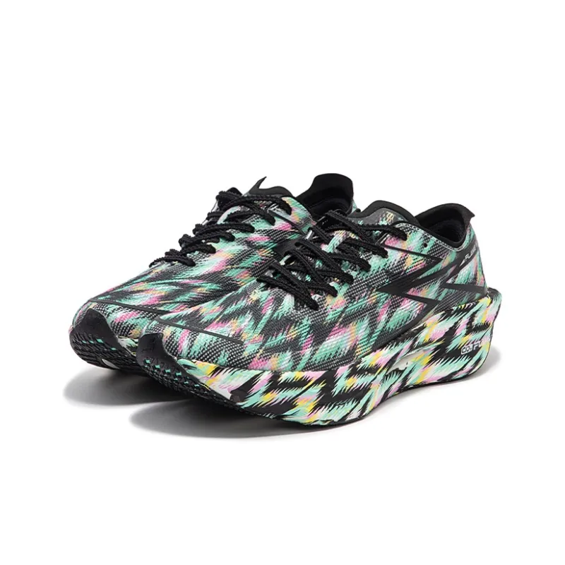 361° Fly Burn 3 Cushioning Anti Slip Wear Resistant Breathability Low Top Running Shoes Unisex Black Green-2