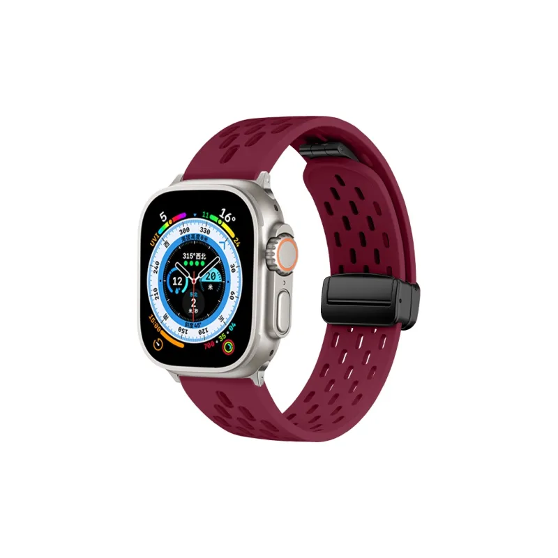 CHENSONG Apple Compatibility Watch Band Rubber Material-4