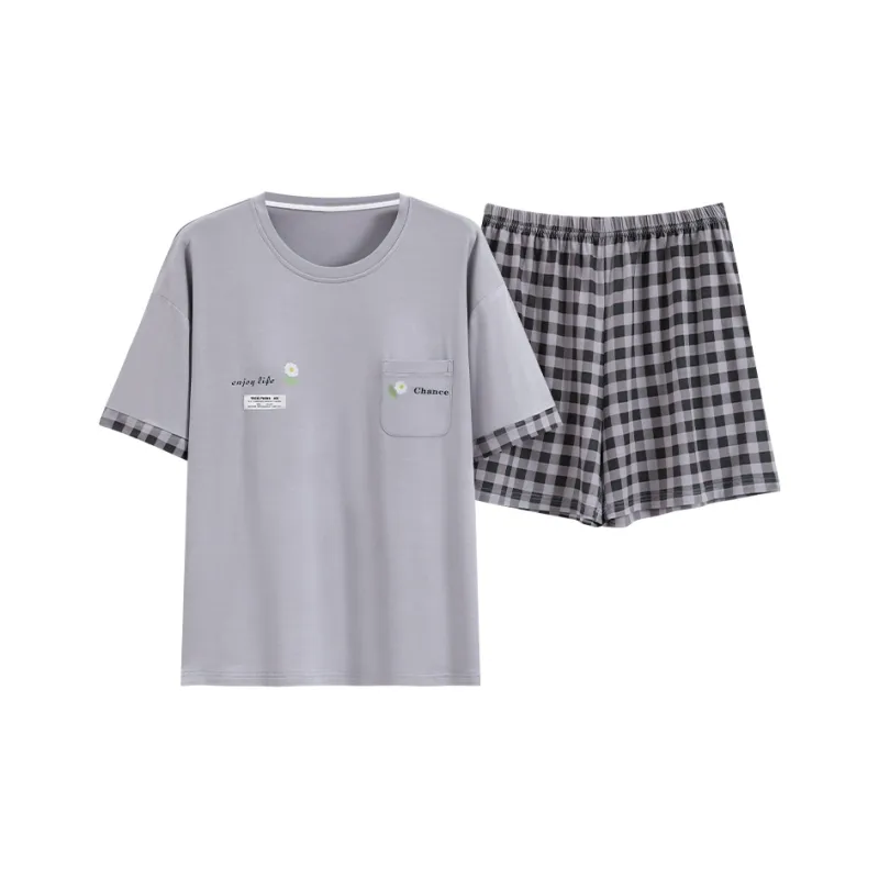 The Story Of The Flower Season Pajama Set Women's Light Gray-0