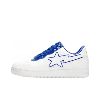 BAPE A BATHING APE Bape Sta Patent Leather White Blue
