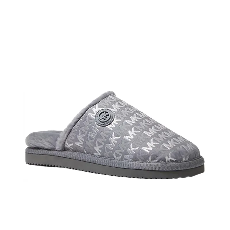 MICHAEL KORS Rubber Sole Antibacterial Wrap-toe Slippers Women's Gray-2
