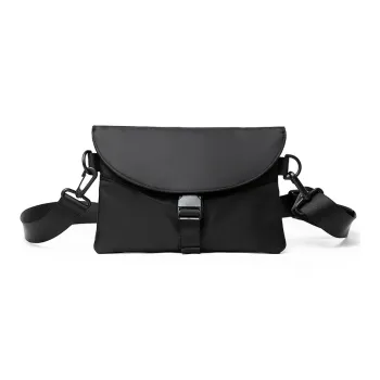 SWISS MILITARY Oxford Shoulder Bag Sling Bag Bungee Bag Mini Crossbody Bag Clutch Small Size Men's Black