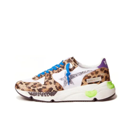 Golden Goose Running Sole Casual Shoes Women's Low-Top Leopard