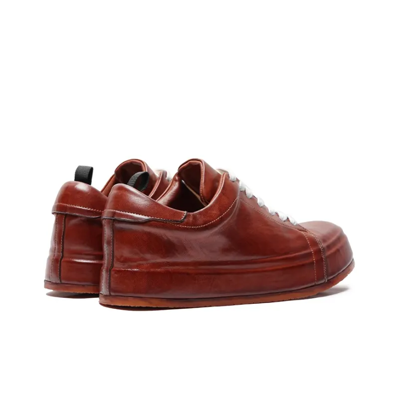Viplander Men's Casual Shoes Men Low Top Brown-2