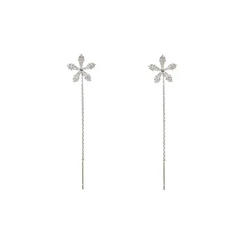 Beauty 925 Sterling Silver Drop Earrings Women's