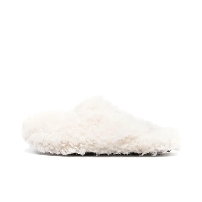 MARNI Abrasion Resistant Closed Toe Slippers Women's White-0