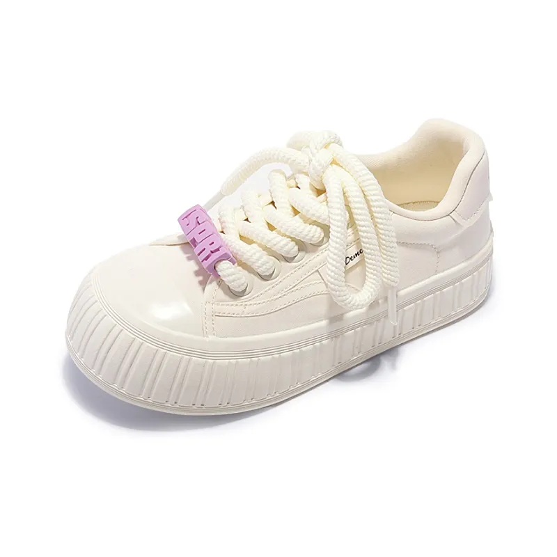 Miss Zhang Cushioned Wear Resistant Lightweight Height Increasing Low Top Skateboard Shoes Women's-2