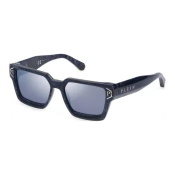 PHILIPP PLEIN Plastic Square Sunglasses Men's Blue