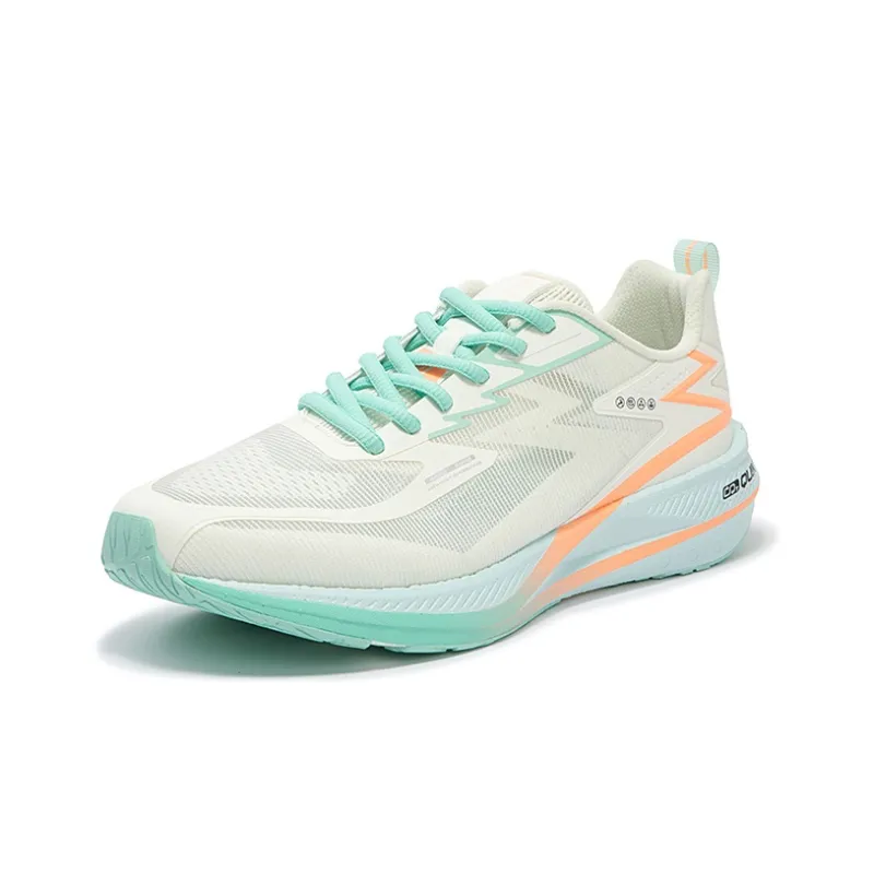 361° Cushioned Slip-Resistant Abrasion-Resistant Breathable Low-Top Running Shoes Men's Misty Blue Yarn-1