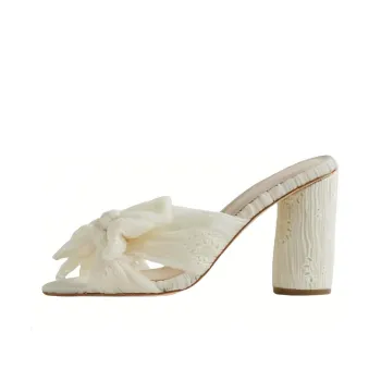 Loeffler Randall Slide Slippers Women's White
