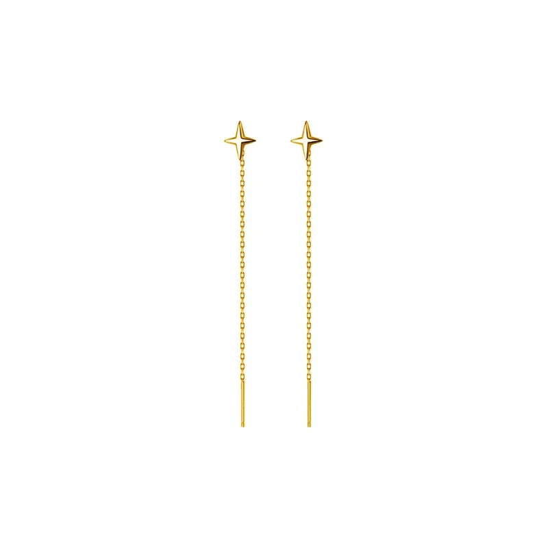 Beauty 925 Sterling Silver Drop Earrings Women's-3