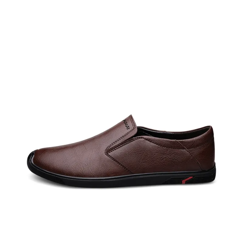 Wen Nai Casual Shoes Men's Brown-0
