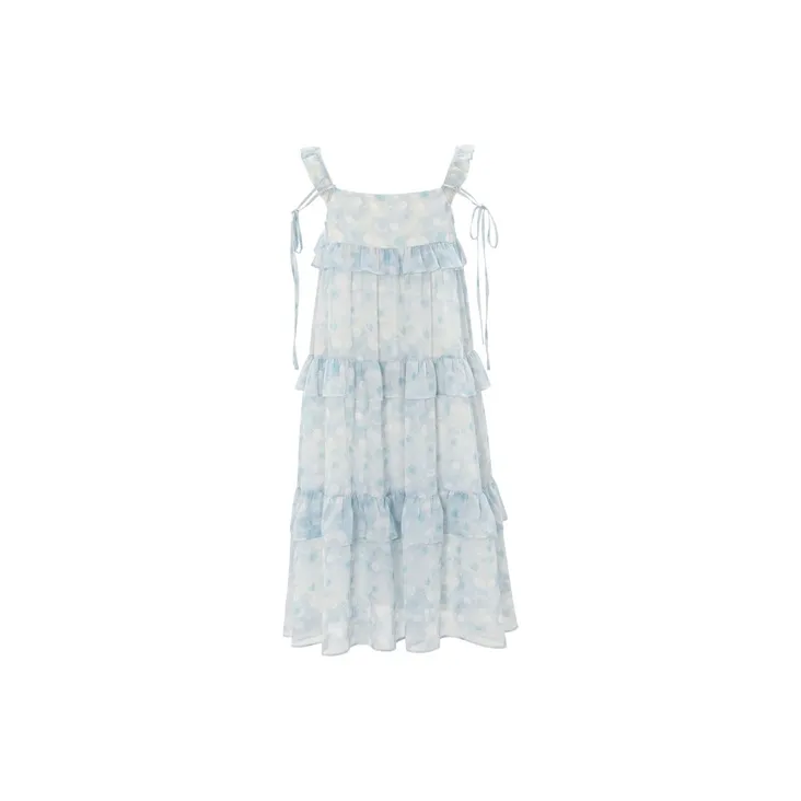 SNBL Slip Dresses Women's Blue-1