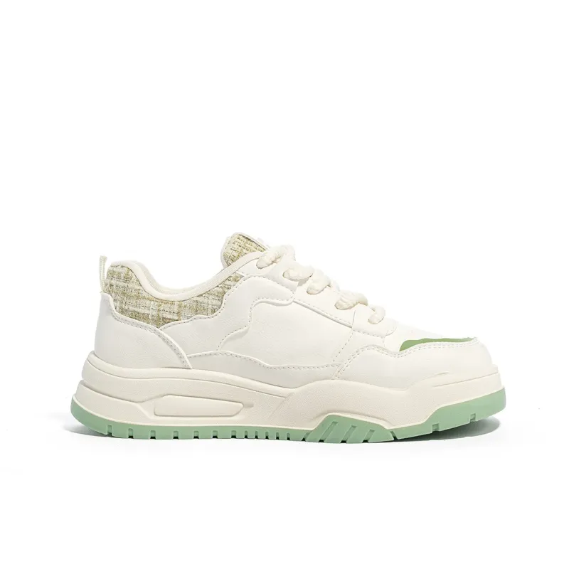Humanism 1986 Skateboard Shoes Women's Low Top White/White Green/White Khaki/Pink White-2