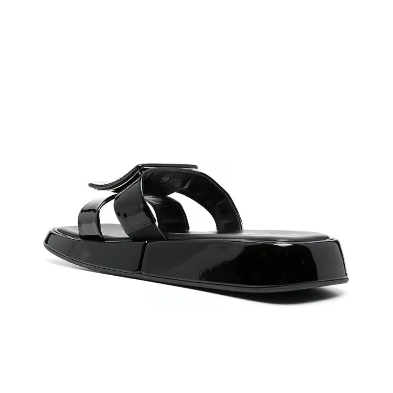 Roger Vivier Odor Resistant Slide Slippers Women's Black-2