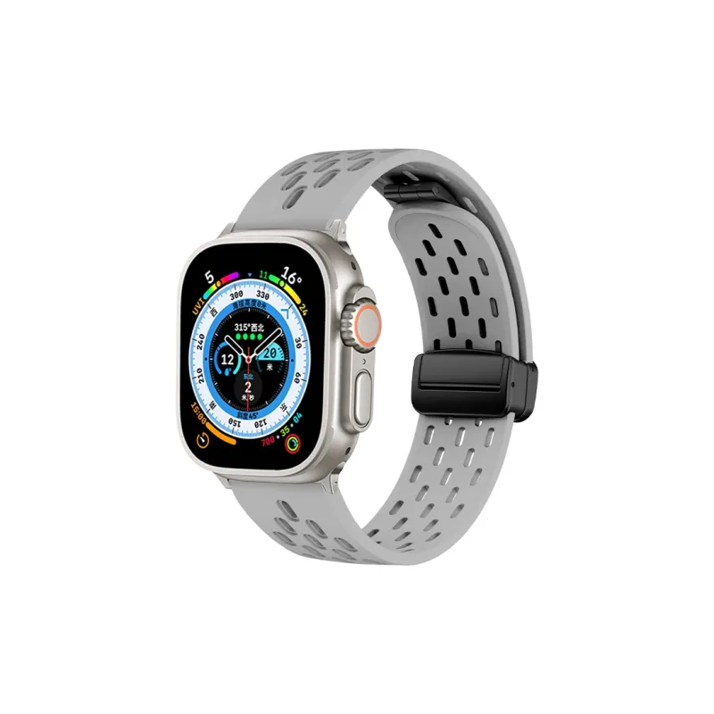 CHENSONG Apple Compatibility Watch Band Rubber Material-2