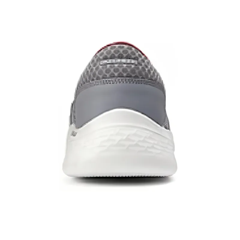 Skechers Anti Slip Wear Resistant Low Top Casual Shoes Men's Gray-3