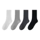 4 Pack, Pinstripe White+Pinstripe Light Gray+Thick Stripe Dark Gray+Thick Stripe Black