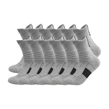 Ledomoda Basketball Socks Men's 12 Pack