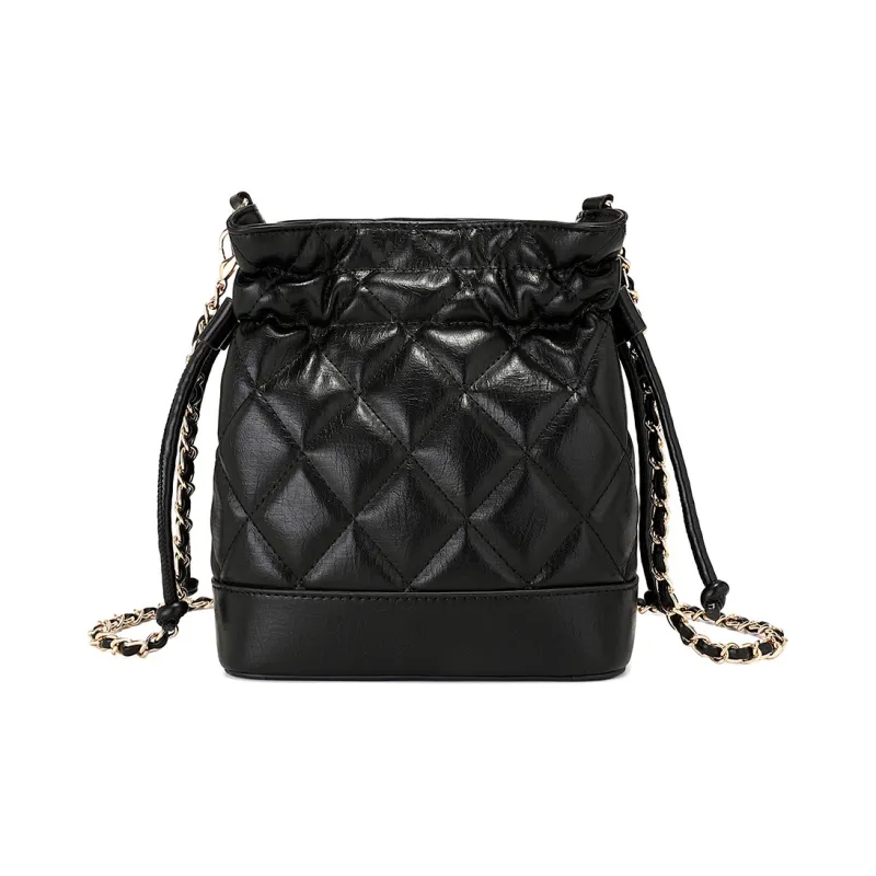 MEXICAN Polyurethane Leather Crossbody Bag Regular Women's Athenian Black/Almond & Apricot/Almond White-2