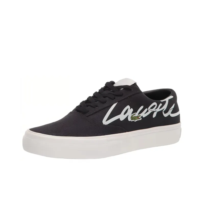 LACOSTE Low Top Skateboard Shoes Women's Black-2