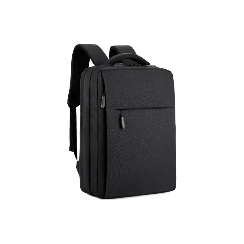 XOKY Nylon Fabric Backpack Regular Unisex Black/Gray-1
