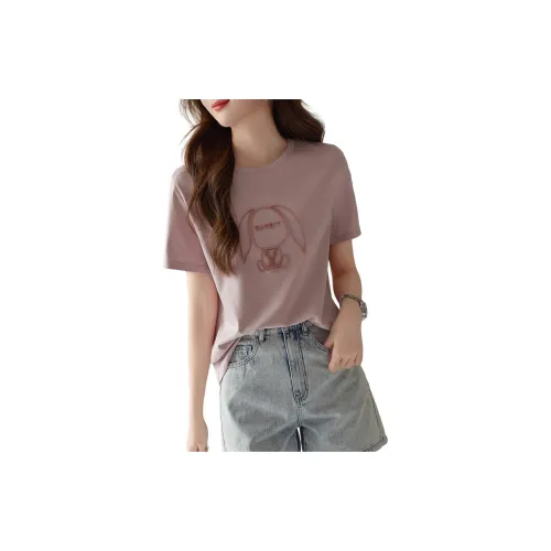 Dme T-Shirts Women's Pink Purple