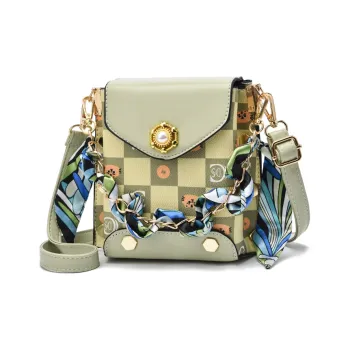 Weymond PU Shoulder Bag Crossbody Bag With Cell Phone Pouch Women's Khaki/Ecru/Green/Coffee/Pink