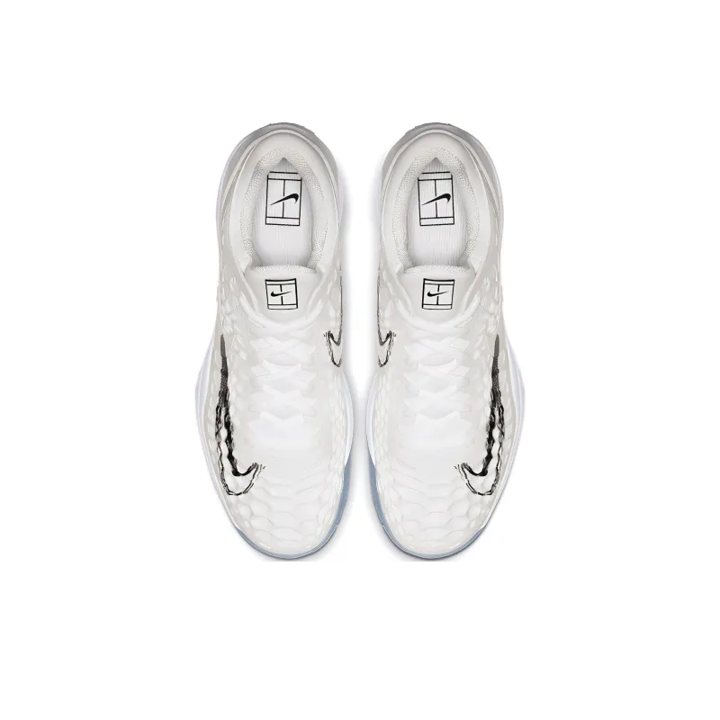 Nike Zoom Cage 3 HC Anti Slip Wear Resistant Low Top Tennis Shoes Men's White-3