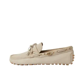 GUCCI DRIVER Beanie Shoes Men's Beige