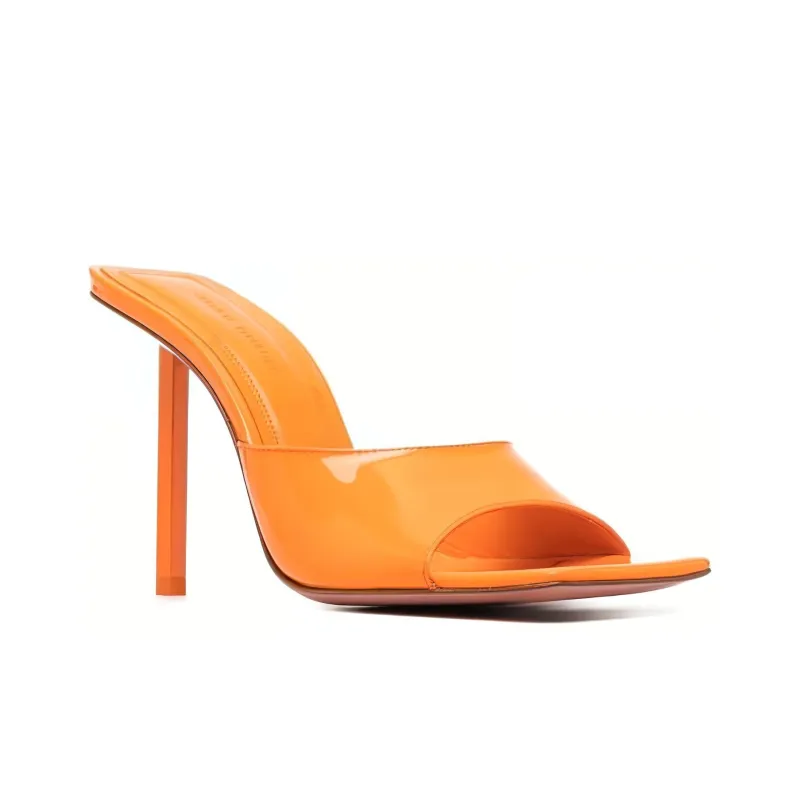 AMINA MUADDI Laura Calf Leather Mules-2