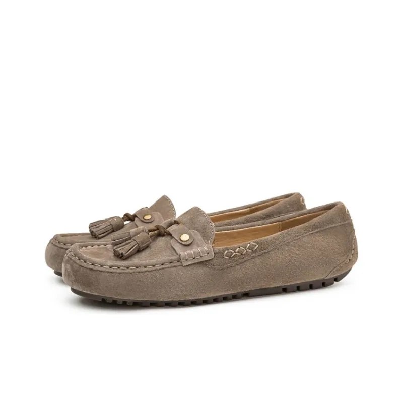 OZZEG Gommino Loafers Women's Chestnut/Cappuccino-1