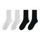 4 Pack, Pinstripe White X2+Thick Stripe Black X2