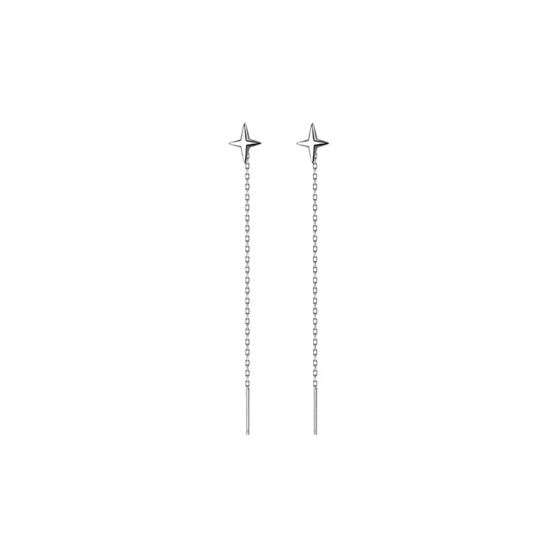 Beauty 925 Sterling Silver Drop Earrings Women's-0