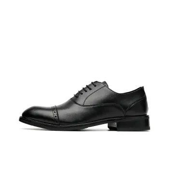 LUOMAIKE Dress Shoes Men Low Top Black, Brown