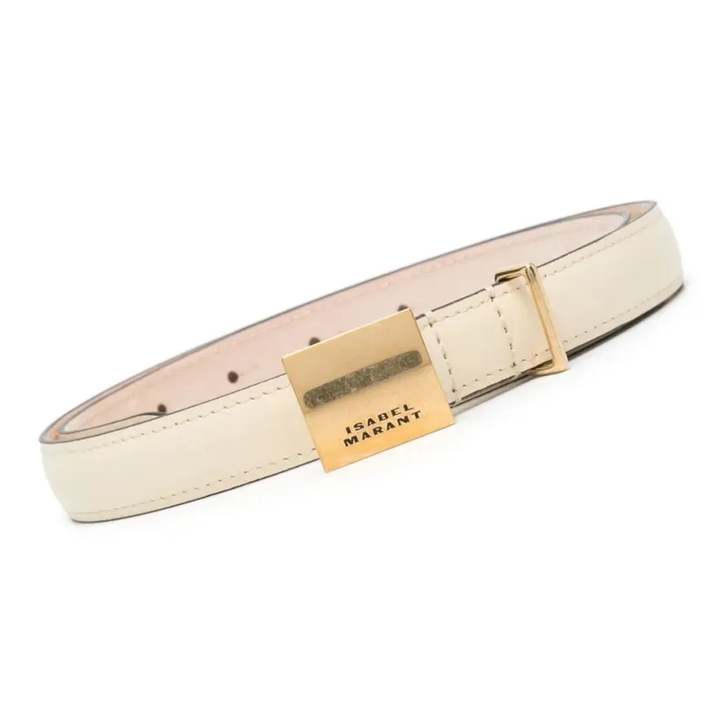 ISABEL MARANT Lowell Buckled Leather Belt-1
