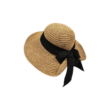 Fishing For Bears Straw Woven Sun Protection Hats Women's
