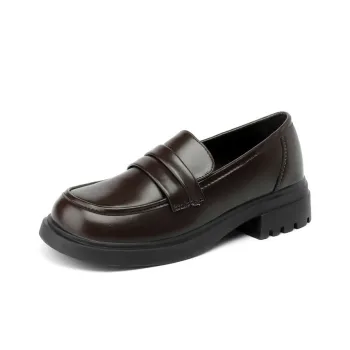 KEKAFU Loafers Women's Low Top Brown/Black