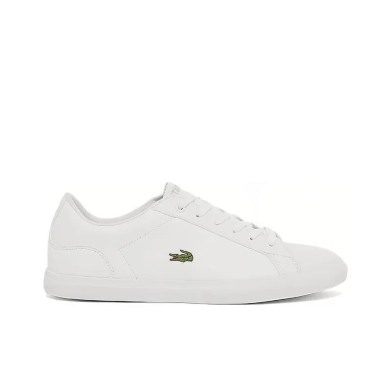 LACOSTE Lightweight Low Top Skateboard Shoes Women's White-1