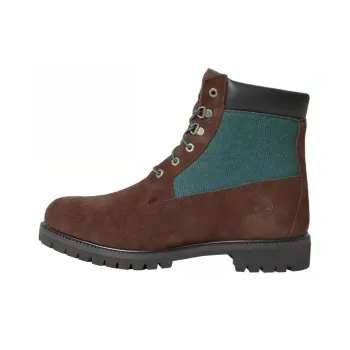 Timberland Short Martin Boot Low Heel Unisex Brown Green