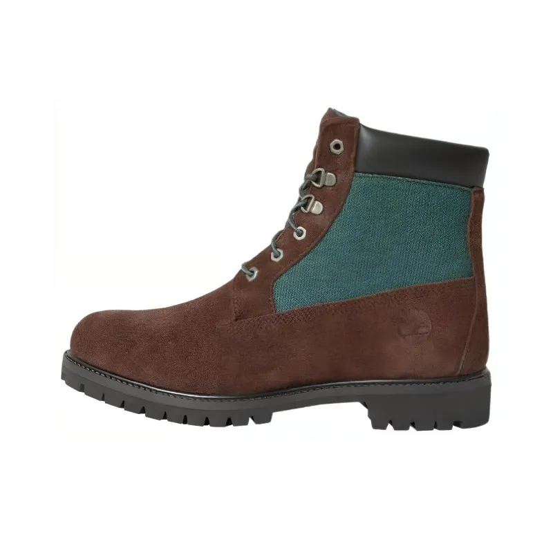 Timberland Short Martin Boot Low Heel Unisex Brown Green-0