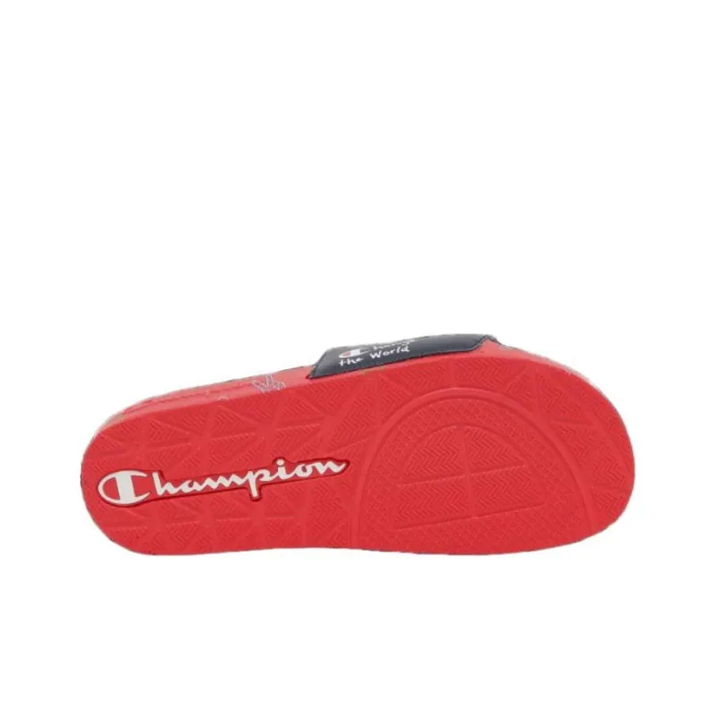 Champion IPO Together Slide Slippers Men's Black Red-3